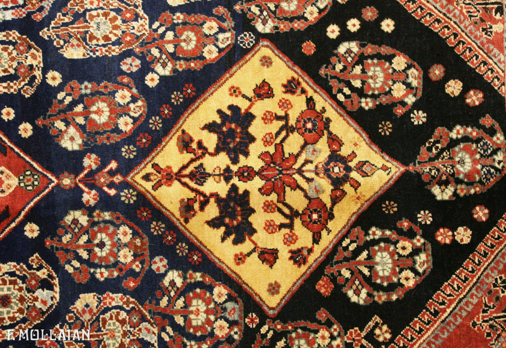 Tapis Persan Antique Kashkuli n°:84931382